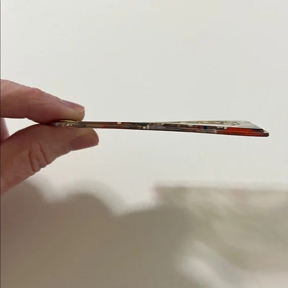 🥳🎉 3.5" Coach Poppy XL Multicolor Confetti Lucite Hangtag Bag Fob Charm Keychain - Picture 11 of 12